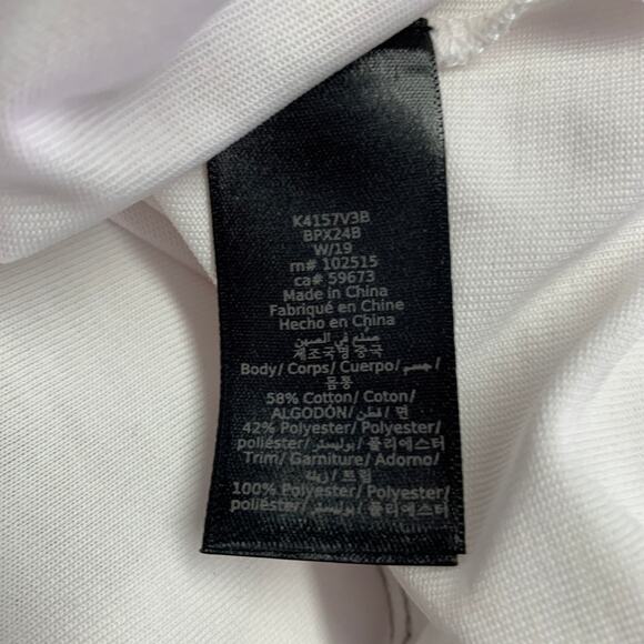 JOHN VARVATOS * U.S.A. Size XXL White Contrast Stitch Cotton Blend T-shirt - Picture 9 of 10